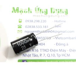 Tụ 1000uF 25V 10*17mm