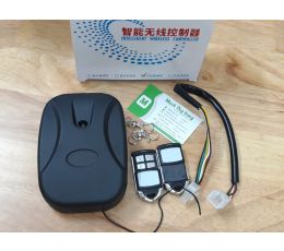 Hộp Điều Khiển Cửa Cuốn Motor Ngoài - Remote Nút Trắng