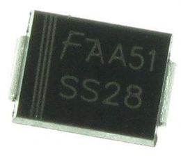 SS28 SMB Diode Schottky 80V 2A