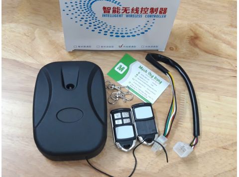 Hộp Điều Khiển Cửa Cuốn Motor Ngoài - Remote Nút Trắng