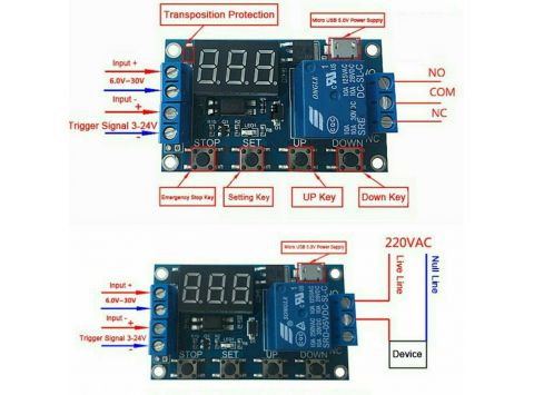 Module Timer Đa Năng 1 Relay 12VDC XY-J02 (H19)