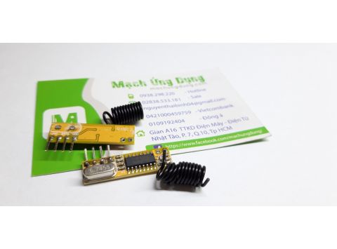 Module Thu RF 433MHz Thạch Anh