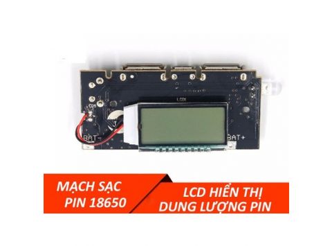 Module Sạc Dự Phòng 5V 2A 2 Usb Lcd