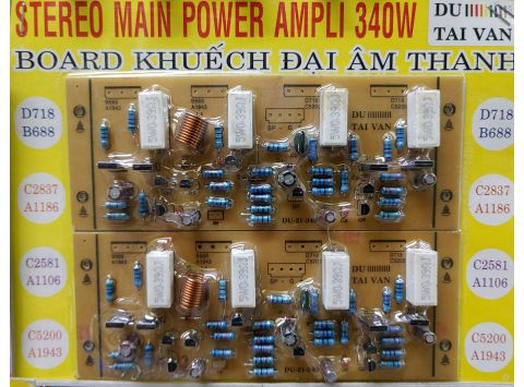 Board Công Suất Amply 8 Sò 340W TaiVan